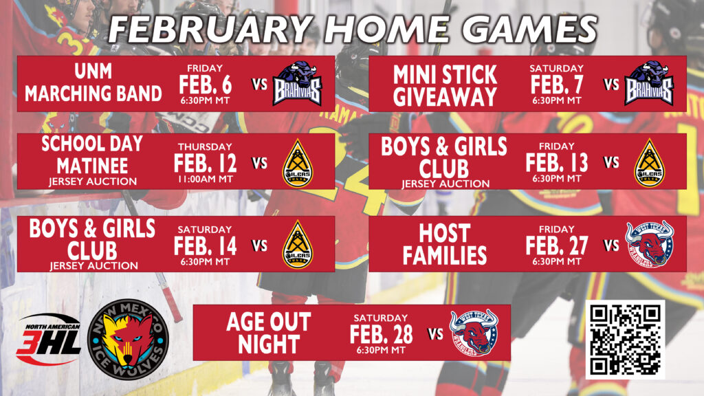 NA3HL February Home Games