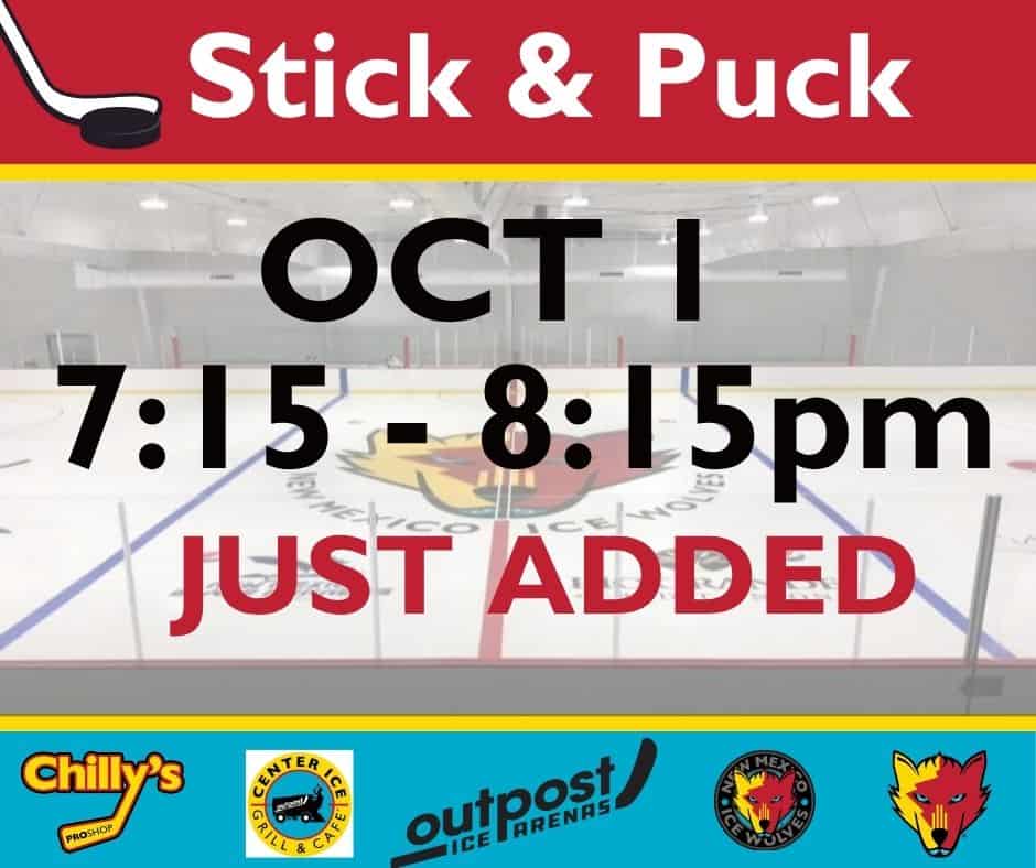 JUST ADDED STICK & PUCK 10/1/26